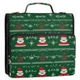 thumbnail image 5 of FORMRS Zipper Binder with Shoulder Strap 1.5-inch Ring 500 Sheet Capacity File Bag, Green Christmas Trees, 5 of 5