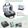 thumbnail image 2 of Carrying Bag Compatible with Brother P-Touch PT-D/PT-D Label Maker Portable Storage Holder Organizer Bag for Label Printer Machine Label Tape AC Adapter Battery USB Cable Bag, 2 of 8