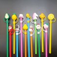thumbnail image 4 of Cartoon Soft Rubber Dust Suction Cap Silicone Straw Plug Reusable Drinking Cover Cap Accessories Plugs Dust Cup Tips, 4 of 5