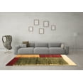 thumbnail image 3 of Ahgly Company Machine Washable Indoor Rectangle Abstract Brown Contemporary Area Rugs, 2' x 3', 3 of 4