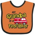 thumbnail image 3 of Inktastic My Grandpa is a Firefighter with Fire Truck Boys or Girls Baby Bib, 3 of 4