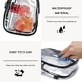 thumbnail image 4 of Clear Fanny Pack Stadium Approved Clear Sling Bag Purses for Women Stadium Transparent Bag for Concert with Adjustable Strap Brown, 4 of 7