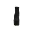 thumbnail image 4 of Sam Edelman Eli Toasted Coconut Almond Toe Suede Platform Ankle Dress Boots (BLACK, 11), 4 of 6