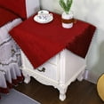 thumbnail image 5 of Square Tablecloth,Nightstand Table Cloth,Small Table Cover Bedside Cover For Living Room Bedroom -Beige-50x50cm(20x20in), 5 of 6