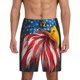 thumbnail image 1 of Fotbe Eagle Head With American Flag Pantalones Cortos de Pijama para Hombre, Ropa de Dormir, Pantalones de Pijama Cortos para Hombre-4X-Large, 1 of 6