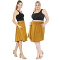 thumbnail image 2 of Stretch Is Comfort Women's and Plus Size Scoop Hem Flare Pocket Skirt | Adult Small- 5x, 2 of 6