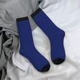 thumbnail image 5 of Vsdgher Navy Blue Crew Socks for Men & Women, Breathable Casual Athletic Ankle Socks, 5 of 6