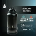 TAL Stainless Steel Zeus Water Bottle 3 Liter, Black