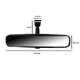 thumbnail image 3 of Espejo Retrovisor Bloosom  Interior Dia Y Noche 8 Pulgadas Negro, 3 of 4