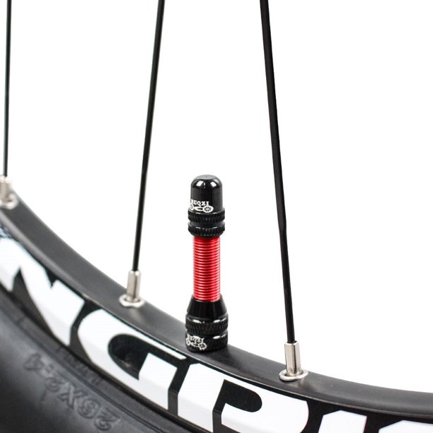 Bicicleta MUQZI MTB Road Bike American Ndcxsfigh Valve Cap Set Cubierta de válvula de neumático de vacío (Rojo)