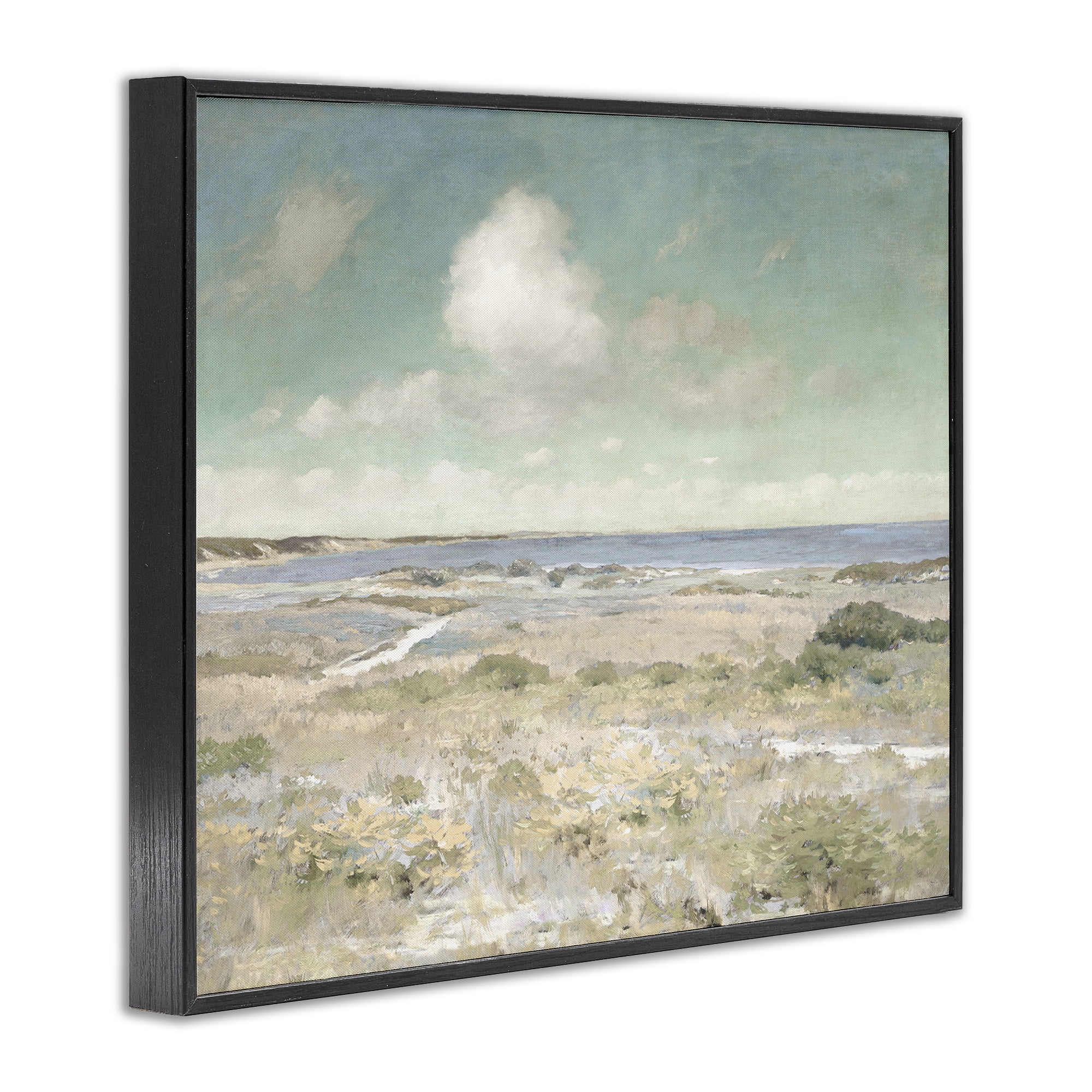 Stupell Industries Water View with Clouds Black Framed Giclee Art, design by Christy McKee