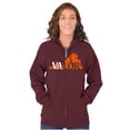 thumbnail image 3 of Home State Virginia Resident Pride Zip Up Hoodie Men's Women's Brisco Brands 4X, 3 of 6