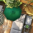 thumbnail image 5 of Abba Patio 9ft Lyon Outdoor Patio Umbrella Cover Replacement w/ 8 Sturdy Ribs, Dark Green, 5 of 6