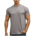 thumbnail image 3 of Fanxing Mens T Shirts Clearance Gray Summer Short Sleeve Tshirts Breathable Casual Shirts for Everyday Wear XL, 3 of 4