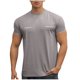 thumbnail image 1 of Camisas de Verano Casuales de Manga Corta de los Hombres Color Sólido V-Cuello Blusa de Fitness, 75% Poliéster 20% Rayón 5% Camisa de Spandex, 1 of 3