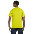 thumbnail image 2 of Hanes Men's 3 Pack Authentic 6 Oz Cotton Crewneck Safety Green T-Shirt, Size L, 2 of 3