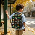 thumbnail image 6 of Game Controller Black Pattern 17" School Backpacks for Teens,Waterproof Oxford Fabric,S-Shape Padded Straps for School,Travel,Hiking,Camping, 6 of 6