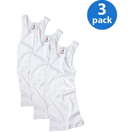 Hanes Big Mens ComfortSoft White Tagless Tank 3-Pack