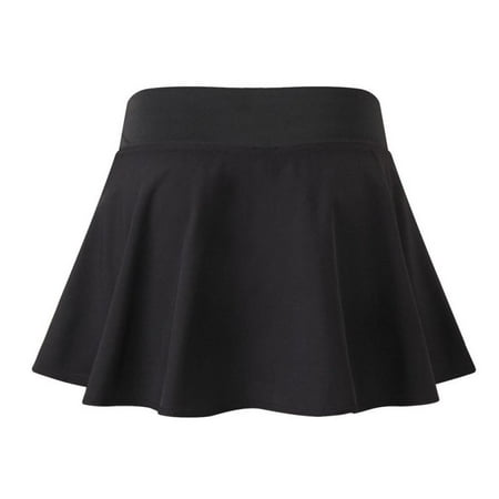 Layered Tennis Skirt Girl Athletic Quick-drying Tennis Skirt S-2XL, 2 Layer Women Sports Workout Running Skirts With Built-in Shorts ()