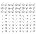 thumbnail image 1 of Unique Bargains Silver Tone Zipper Slider Retainers Sewing Fastener (30 Pack), 1 of 6