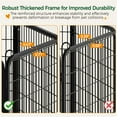 thumbnail image 2 of Yaheetech 47.5″ Tall 8-Panel Metal Pet Playpen with Door for Indoor and Outdoor, Black, 2 of 9