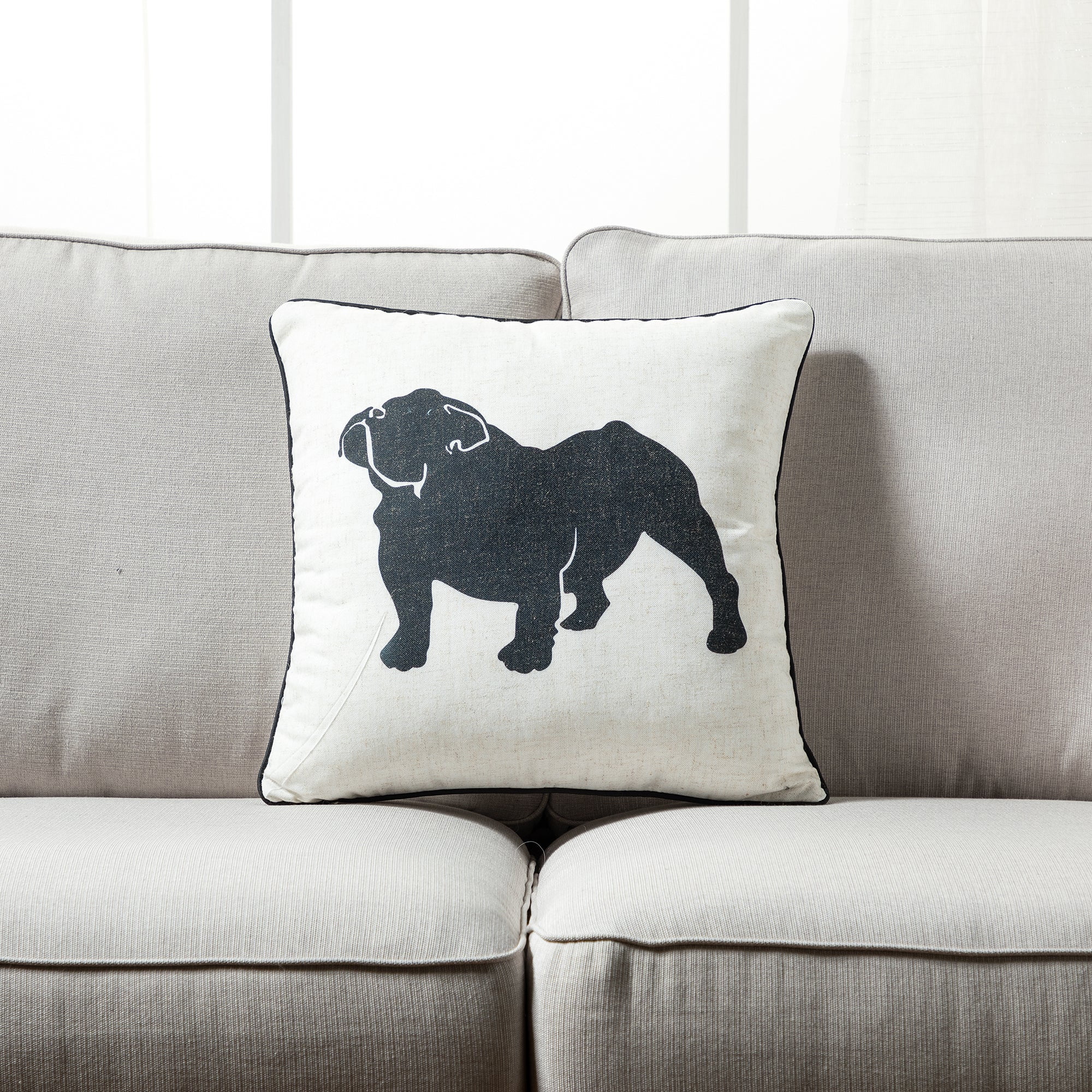 Home and Dog throw pillow set of