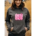 thumbnail image 2 of Graphic Breast Cancer Awareness Hoodie for Men and Women, Unisex Pullover Hooded Sweatshirt, Comfortable Cotton Poly Blend, Support and Awareness Casual Outfit, 2 of 5