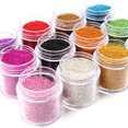thumbnail image 2 of 1 botella de Caviar para decoración de uñas, 24 colores, Micro bola redonda de 0,6-1mm, cuentas de cristal para uñas, diamantes de imitación 3D para uñas # PG8/6, 2 of 5