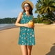 thumbnail image 3 of Fotbe Giraffes Doing Various Yoga Vestido de Verano sin Mangas para Mujer – Vestido Midi Línea A, Estilo Camiseta Floral, Vestido Playero Casual y Fluido, 3 of 7