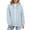 Light blue, variant on Comdrip Women Light Jacket! Women's Color Blocked Proof Windproof Warm Jacket Outdoor Windbreaker Hiking Jacket Hiking Jacket Women Lightweight Light Green L