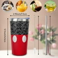 thumbnail image 4 of Cute Mouse Tumbler With Straw and Lid, Stainless Steel 10oz Insulated Coffee Travel Mug, Cartoon Mouse Gifts Cups for Women and Girls, 4 of 6
