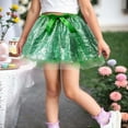 thumbnail image 2 of Ulitacool Girl Winter Dress Knee Length Tutu Skirts Dance Party Sequin Skirt Ballet Skirts Comfortable Playsuit Green 7-11 Years, 2 of 5