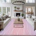 thumbnail image 4 of Area Rug 60×96in, Gradient Pink Purple Waves Floor Carpet Living Room Rug, Summer Ocean Wavy Non-Slip Welcome Mat Indoor Rugs for Bedroom Dining Room, 4 of 9