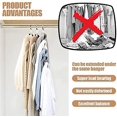 thumbnail image 5 of 25 ganchos para colgar que ahorran espacio, ganchos conectores para colgar ropa, ganchos resistentes para colgar en cascada para armario organizador, se adaptan a todas las perchas (blanco), 5 of 5