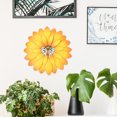 thumbnail image 2 of Decoración de la pared de metal decoración de girasol colgante colgante de flores colgantes 3d arte hecho a mano, 2 of 7