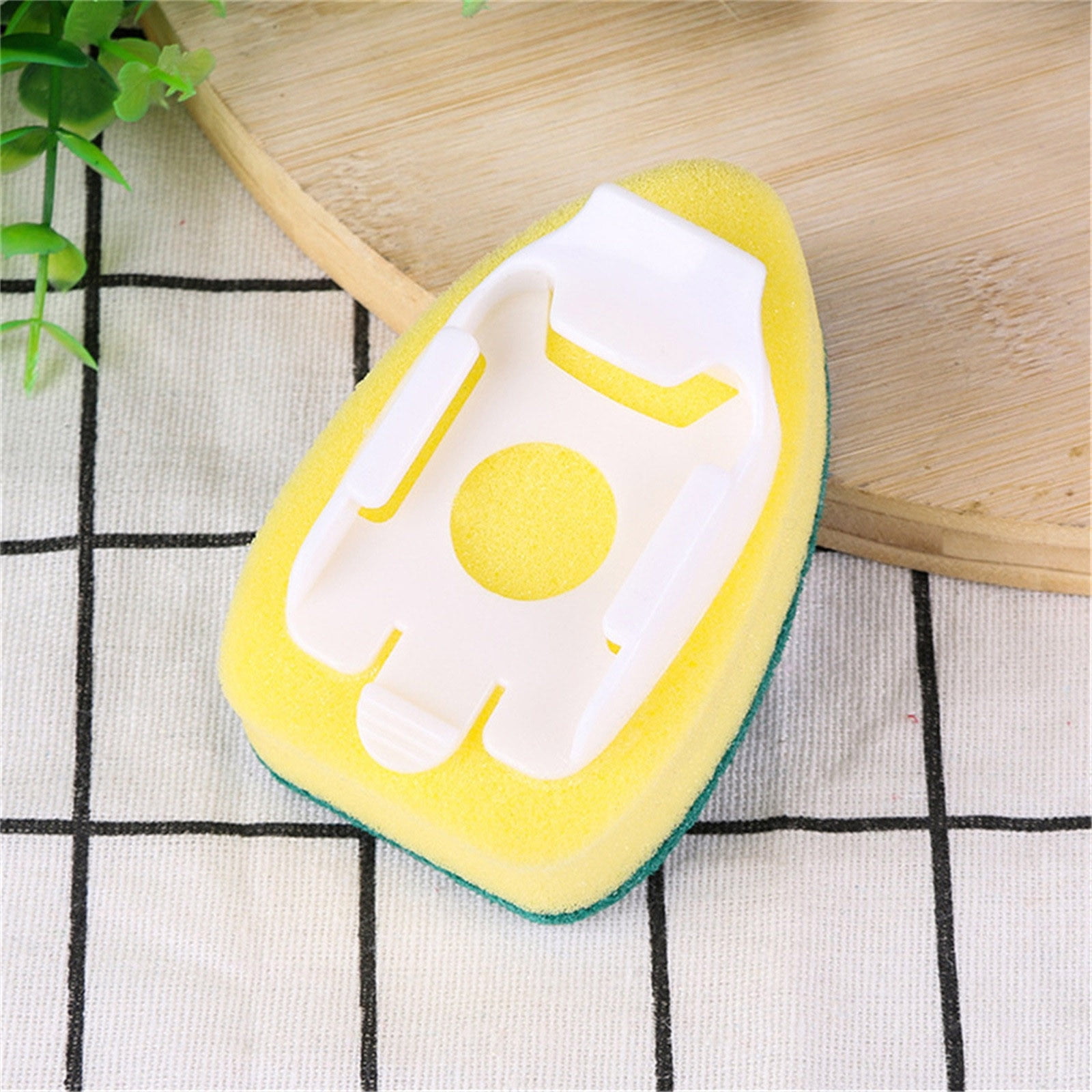 4 Packs Long Handle Detachable Pot Brush with 6 Sponge Heads Kitchen Cleaning Brush for Stainless Steel Cookware Non Stick Oil Removable Dishwashing Brush Set