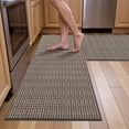 thumbnail image 5 of MeyJey Kitchen Rug Set 2 Piece, Non Slip Kitchen Floor Mats Machine Washable Mats for Home Floor and Living Room,Brown, 5 of 12