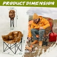 thumbnail image 6 of Slsy 2PACK Oversized Heated Camping Chair, Padded Camp Chair with 3 Heat Levels, Portable Folding Heated Chair Round Moon Saucer Folding Lawn Chair Outdoor Chair, 6 of 11