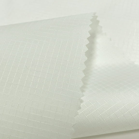 XmhyTop-A 1 Yard Polyester Fabric PU Coated Waterproof Fabric, Tarp Cover Fabric for Outdoor Use, Versatile Tent Bag Kite DIY Fabric,White