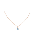 thumbnail image 5 of ANGARA Natural 1.6 ct Aquamarine Solitaire V-Bale Pendant with Diamond in 14K Rose Gold for Women (Size-8mm) | March Birthstone, Anniversary, Jewelry Gift for Women | Natural Aquamarine Necklace, 5 of 9