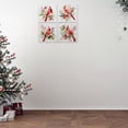 thumbnail image 3 of Canvas Wall Art Cardinal - Set of 4, 3 of 4