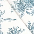 thumbnail image 2 of Melange Home Printed Floral Design Cotton Collection Sheet Set and Pillowcases Toile Blue - Full, 2 of 5