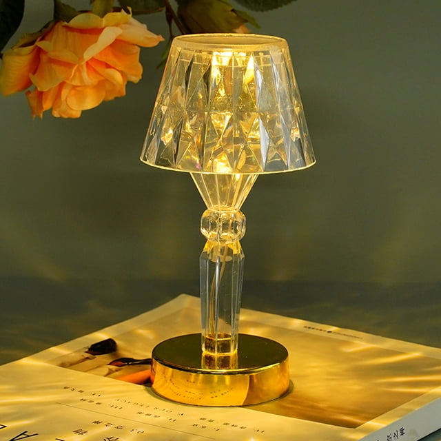 Lámpara Luces LED de cristal creativas de diamante ligera para decoración de cena de fiesta en la habitación Ndcxsfigh Para estrenar