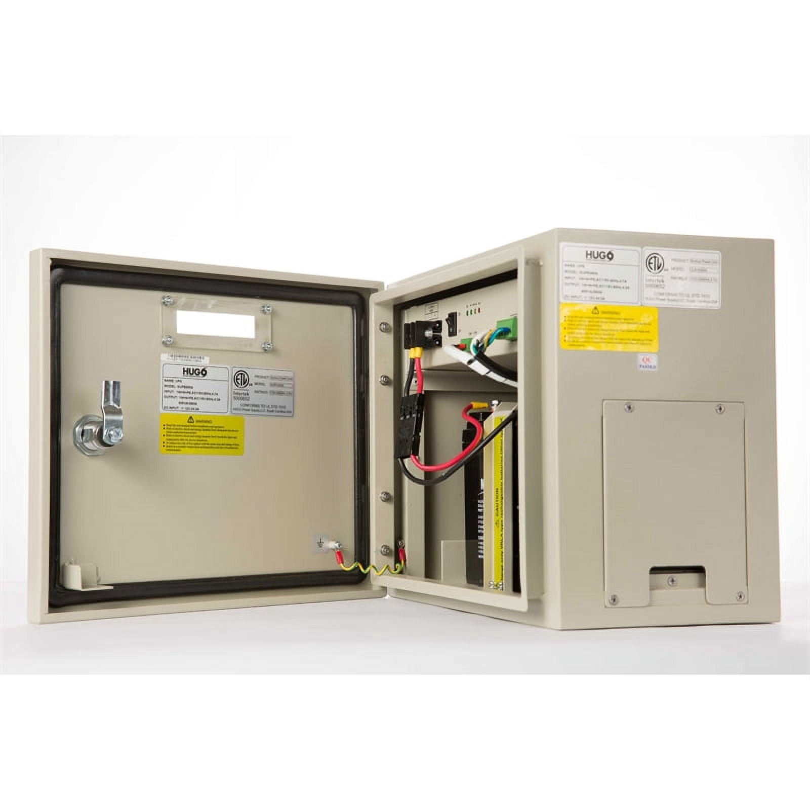 Hugo 350W Pure Sine Wave Battery Backup For Tankless Water Heaters And Gas Appliances With Brass Flow Sensor