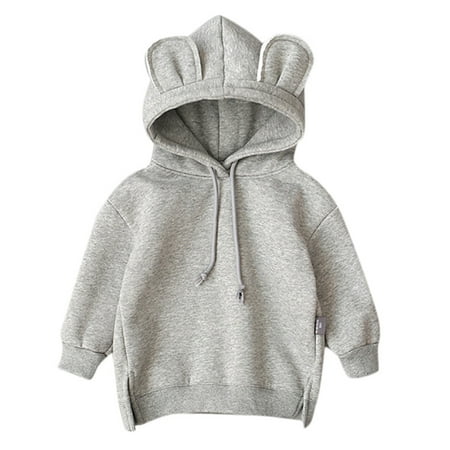 

Toddler Baby Kids Boy Girl Hooded Cartoon 3D Ear Hoodie Sweatshirt Tops Clothes