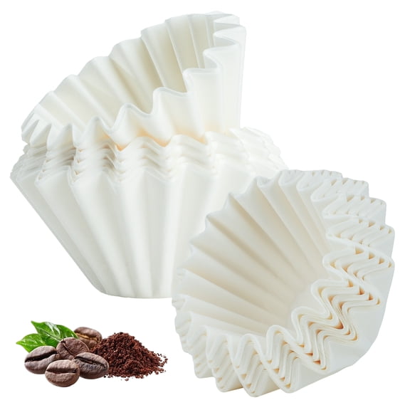 DTFMZOV 5 Cup Basket Coffee Filter, 250 Count Coffee Filters for 5 Cup Coffee Maker, Disposable Paper Coffee Filters for Mini Brew, White