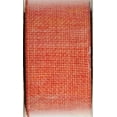 thumbnail image 6 of Offray Ribbon, Torrid Orange 1 1/2 inch Woven Burlap Woven Ribbon, 9 feet, 6 of 7