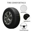 thumbnail image 4 of Kdxio Mardi Gras7 for Tire Cover Wheel Protectors Tyre Covers Weatherproof Wheel Covers Universal Fit for Trailer Rv SUV Truck Camper Travel Trailers 14 inch, 4 of 8