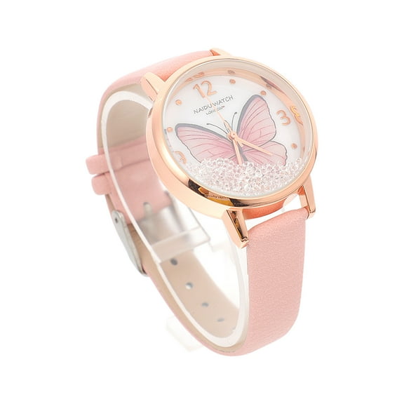 Worgeous Pink Fashion Quartz Watch for Women with Stainless Steel and Alloy Material Lightweight Comfortable
