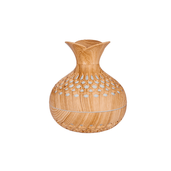 Humidificador Difusor Lámpara Colorida Light Wood Grain CAFE